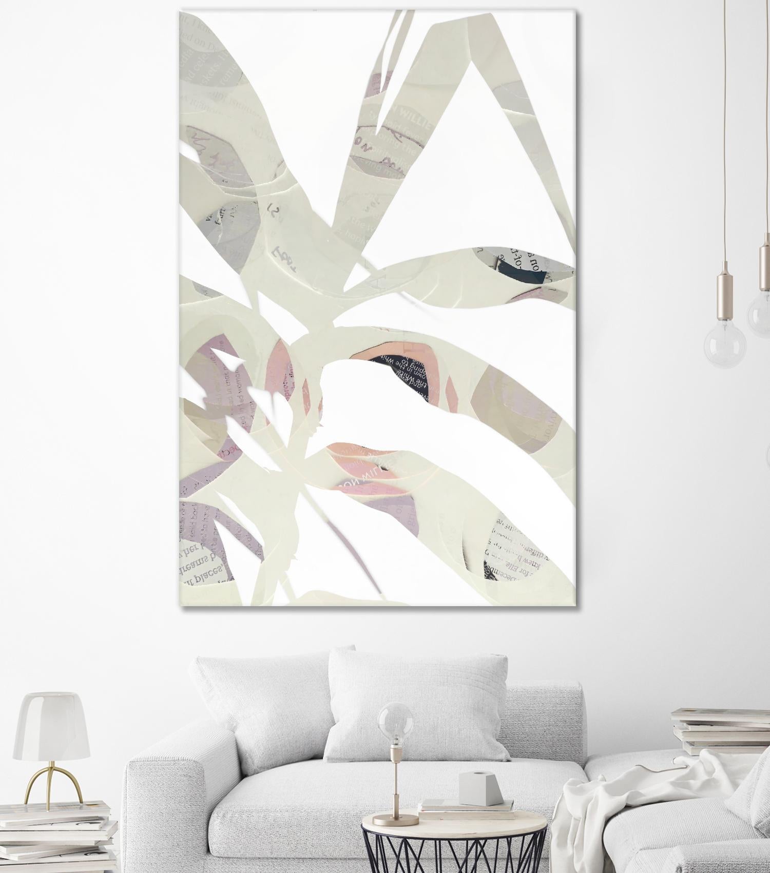 Inspired By Nature No. 2 by Lisa Zinna on GIANT ART - gray abstracts, floral/still life