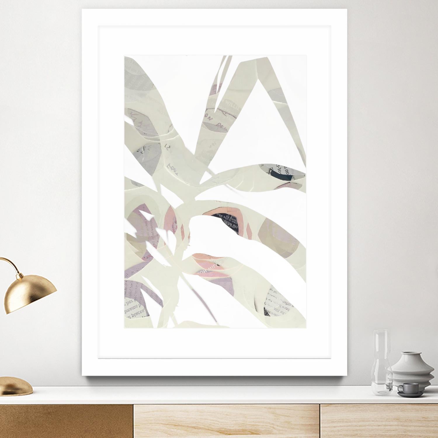 Inspired By Nature No. 2 by Lisa Zinna on GIANT ART - gray abstracts, floral/still life