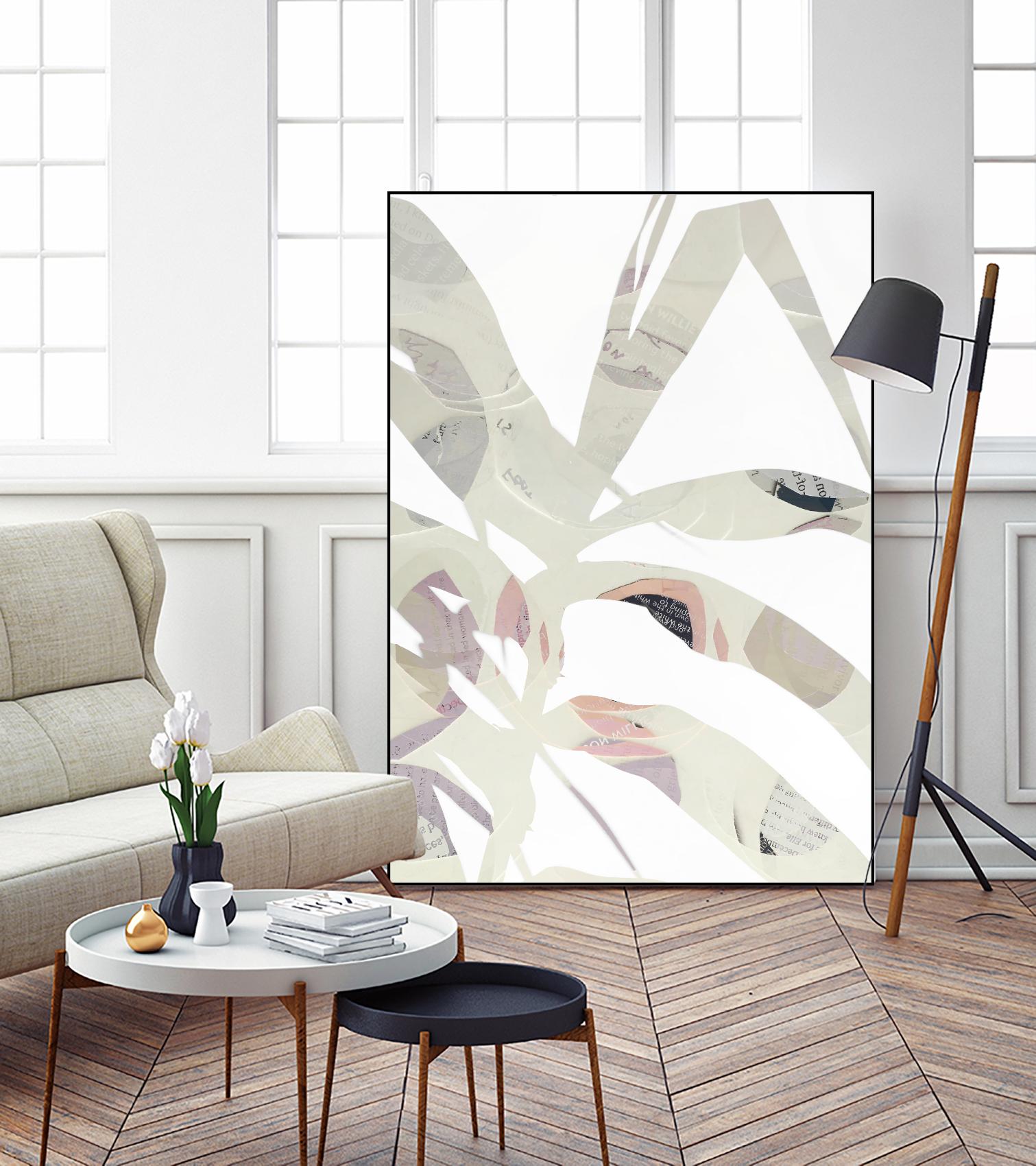 Inspired By Nature No. 2 by Lisa Zinna on GIANT ART - gray abstracts, floral/still life