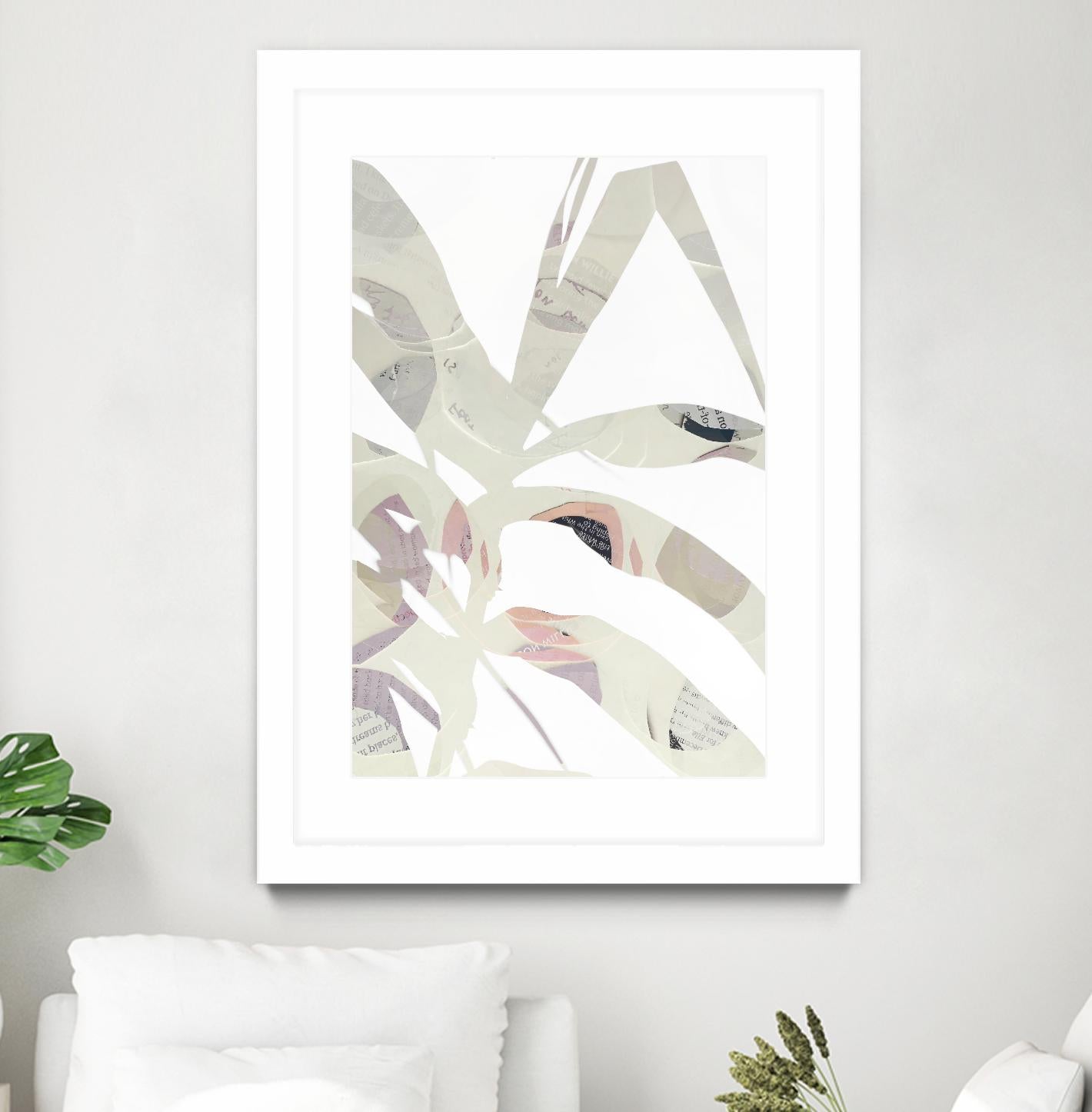 Inspired By Nature No. 2 by Lisa Zinna on GIANT ART - gray abstracts, floral/still life