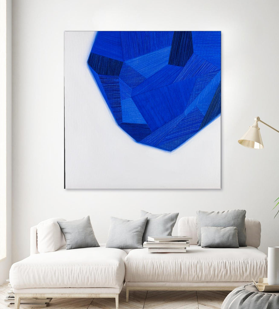 FACETS 1 by Marvin on GIANT ART - blue abstract