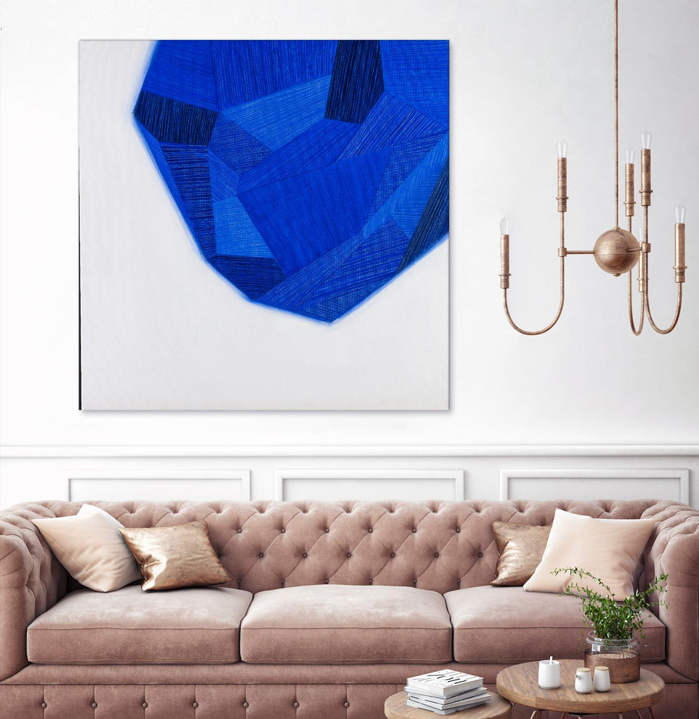 FACETS 1 par Marvin sur GIANT ART - abstrait bleu