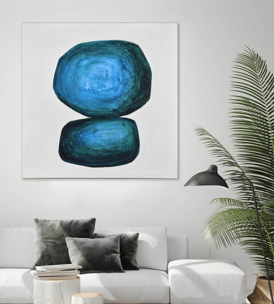 WEIGHTED by Marvin on GIANT ART - blue abstract