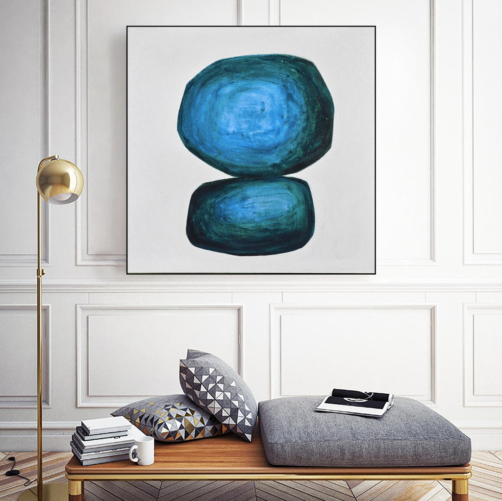 WEIGHTED by Marvin on GIANT ART - blue abstract