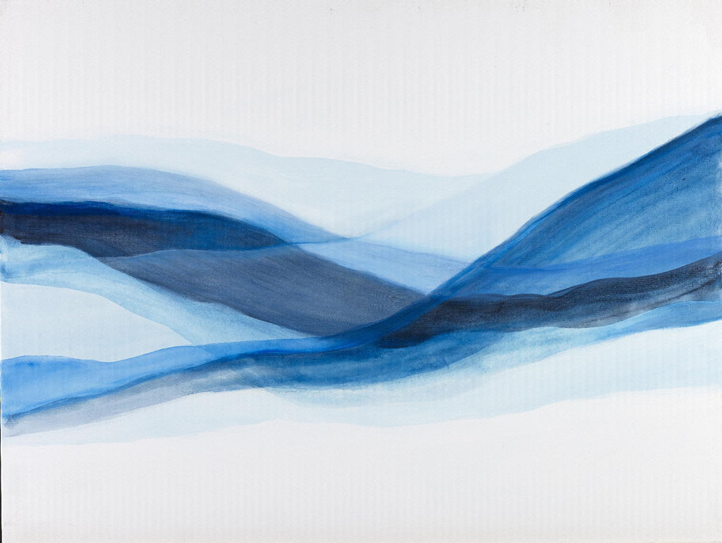 BALEINE par Marvin sur GIANT ART - abstrait bleu