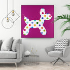 DOTTIE by Marvin on GIANT ART - blue abstract