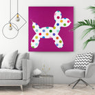 DOTTIE by Marvin on GIANT ART - blue abstract