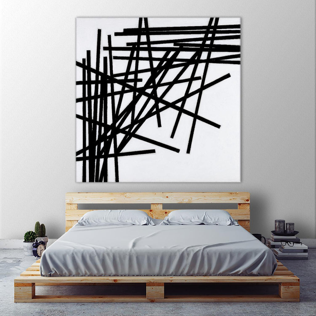 ALUMETTES by Marvin on GIANT ART - white black & white sticks