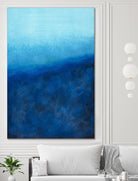 BEYOND THE SEA by Marvin on GIANT ART - blue abstract