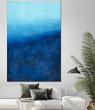BEYOND THE SEA by Marvin on GIANT ART - blue abstract
