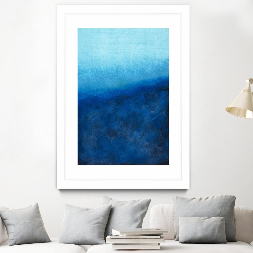 BEYOND THE SEA by Marvin on GIANT ART - blue abstract