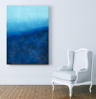 BEYOND THE SEA by Marvin on GIANT ART - blue abstract