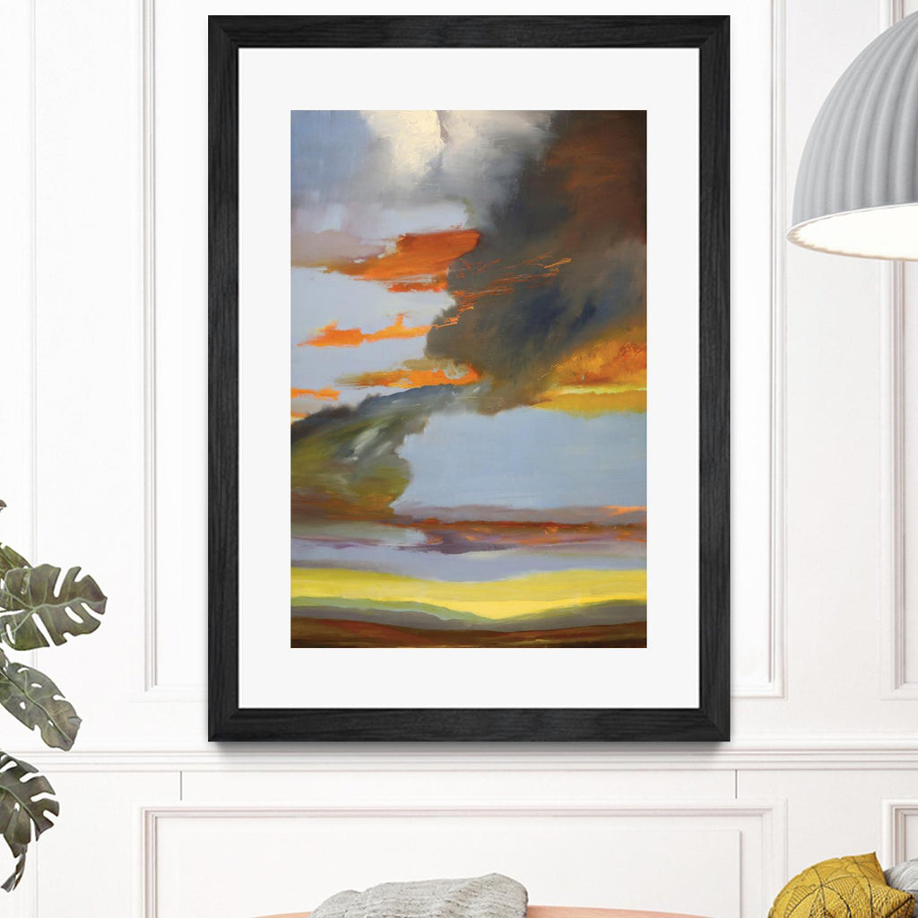 Sunset Path by Judith D'Agostino on GIANT ART - orange landscape
