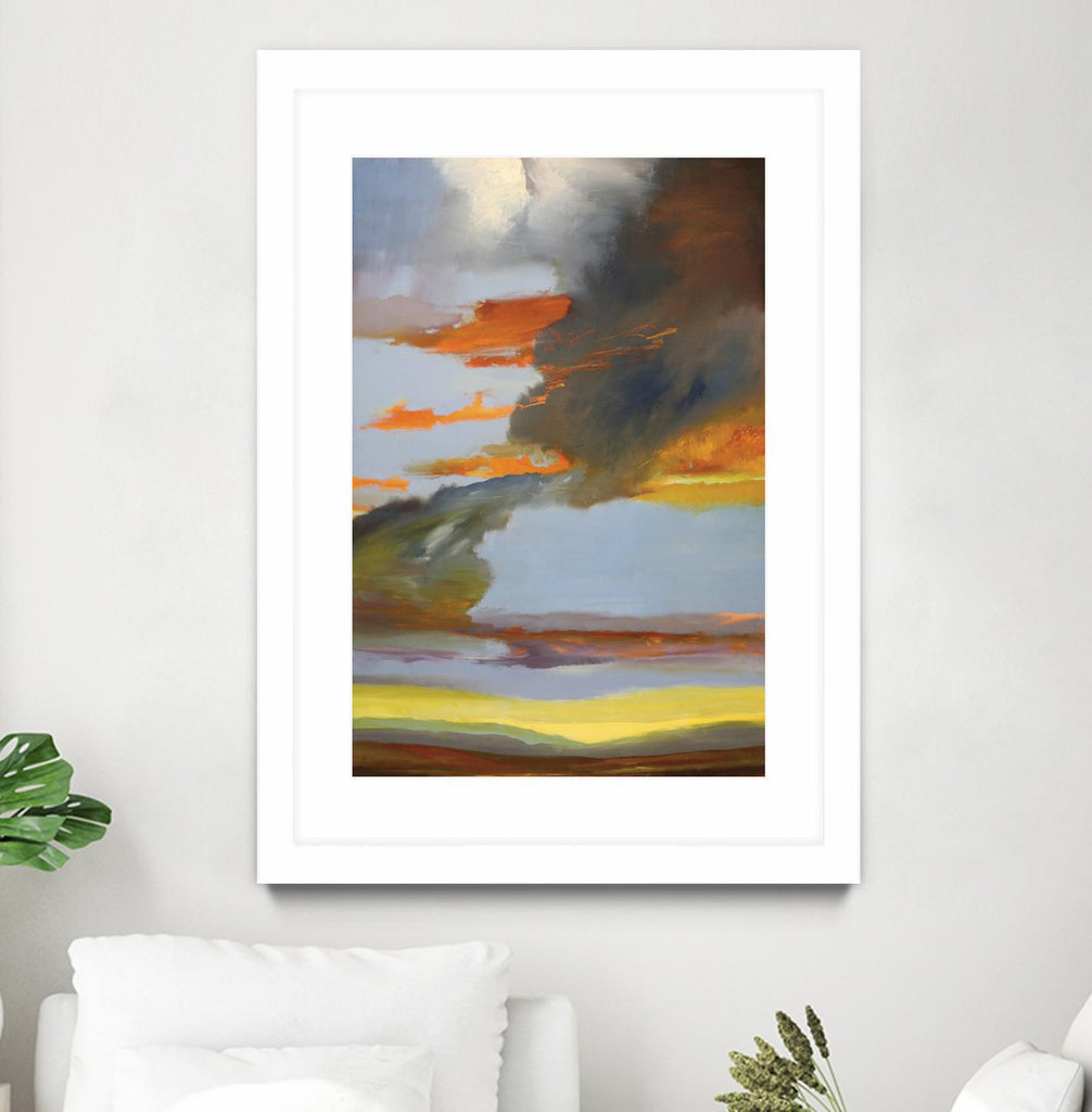 Sunset Path by Judith D'Agostino on GIANT ART - orange landscape