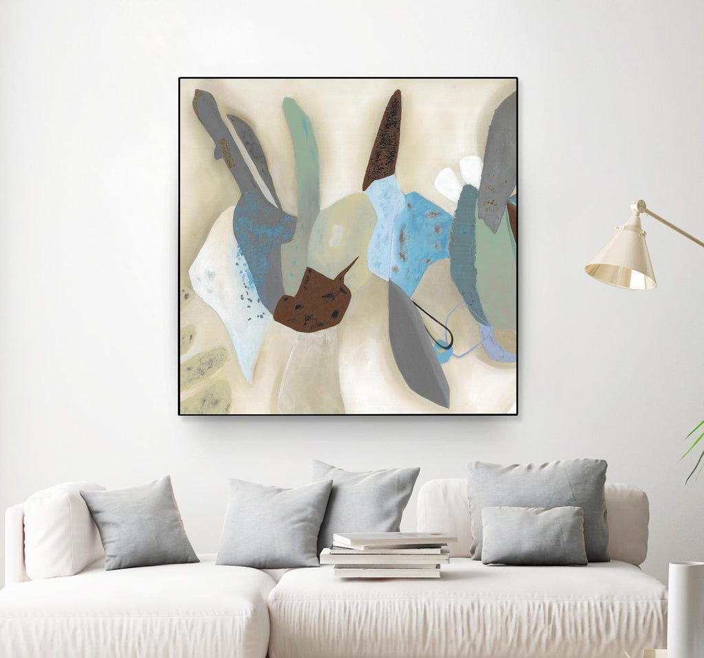 Saving Odds I by Diana Rosa on GIANT ART - cyan abstract