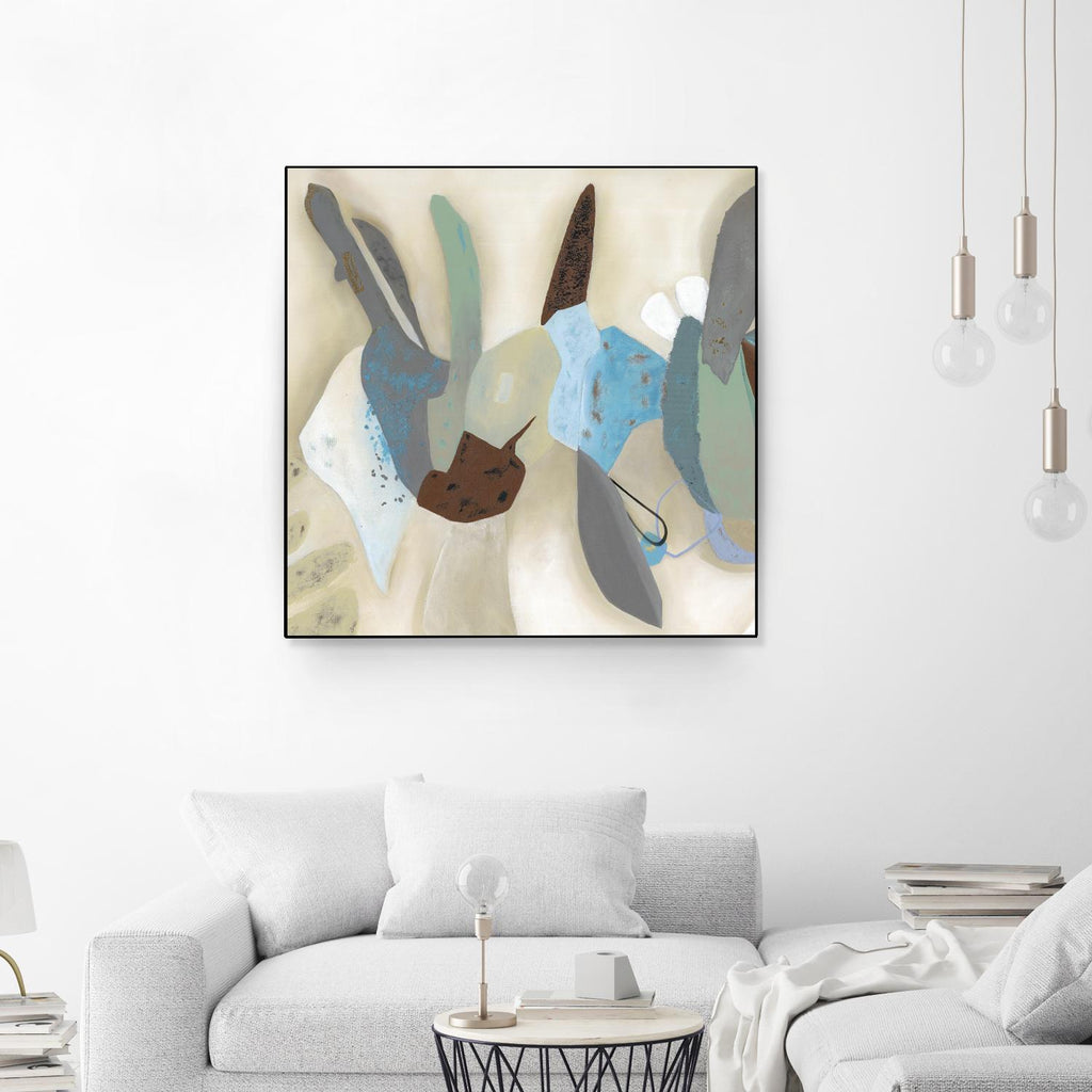 Saving Odds I by Diana Rosa on GIANT ART - cyan abstract