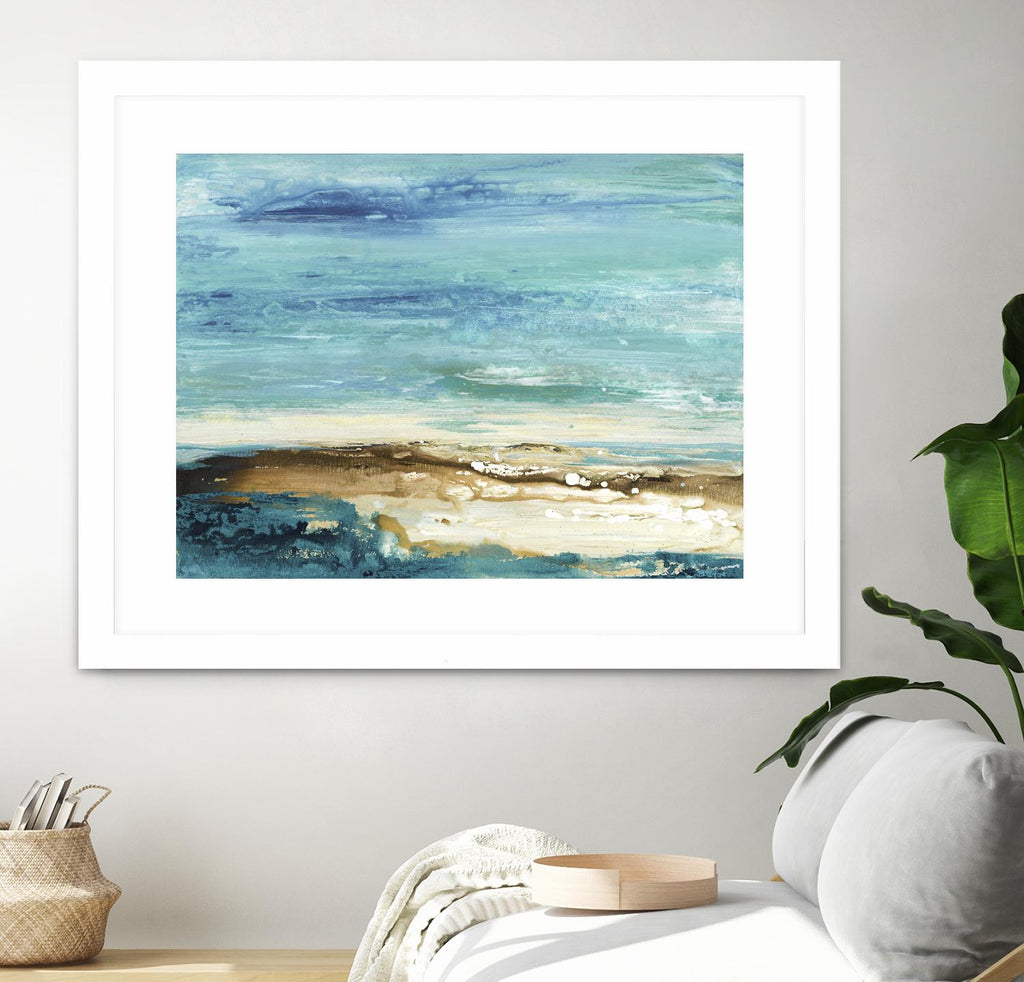 Beach Day by Grace Rowman on GIANT ART - white abstract