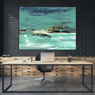 Paradigm Shift by Beth ten Hove on GIANT ART - turquoise abstract