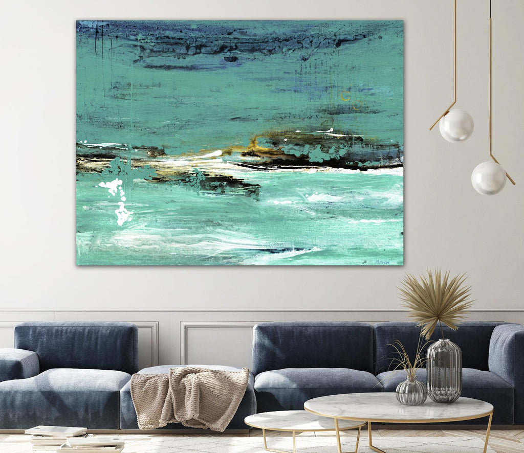 Paradigm Shift by Beth ten Hove on GIANT ART - turquoise abstract