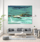Paradigm Shift by Beth ten Hove on GIANT ART - turquoise abstract