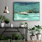 Paradigm Shift by Beth ten Hove on GIANT ART - turquoise abstract