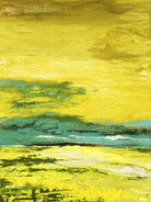 Buttercups by Beth ten Hove on GIANT ART - turquoise abstract