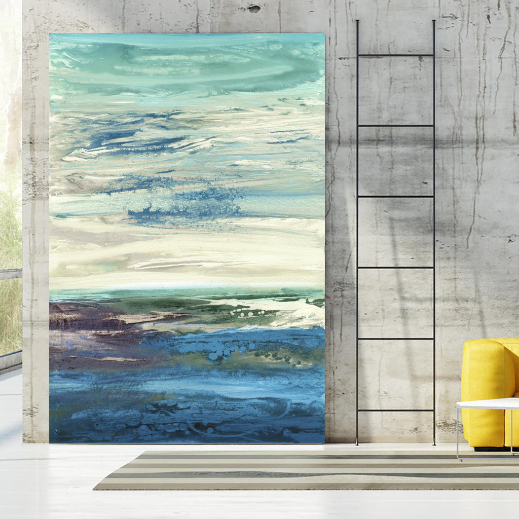 Spring Transformations by Grace Rowman on GIANT ART - cyan abstract
