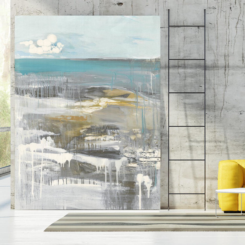 Ocean I de Grace Rowman sur GIANT ART - abstrait gris