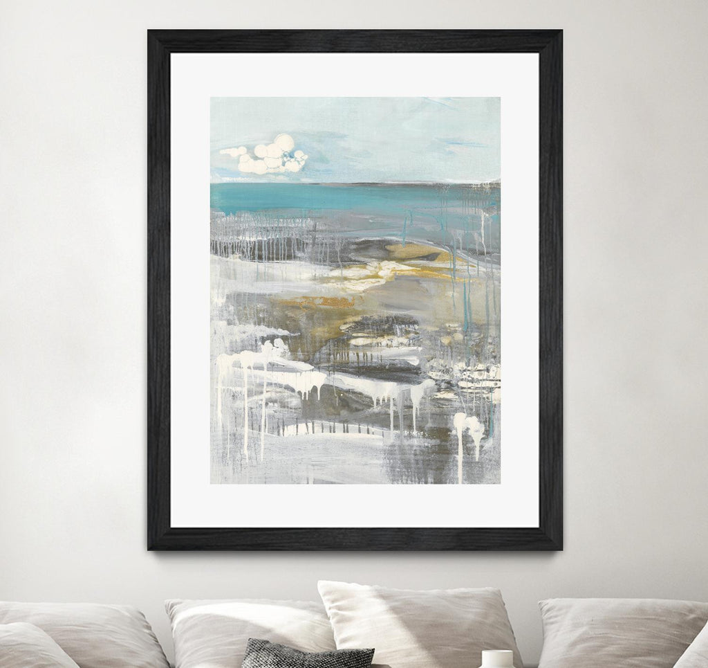 Ocean I de Grace Rowman sur GIANT ART - abstrait gris