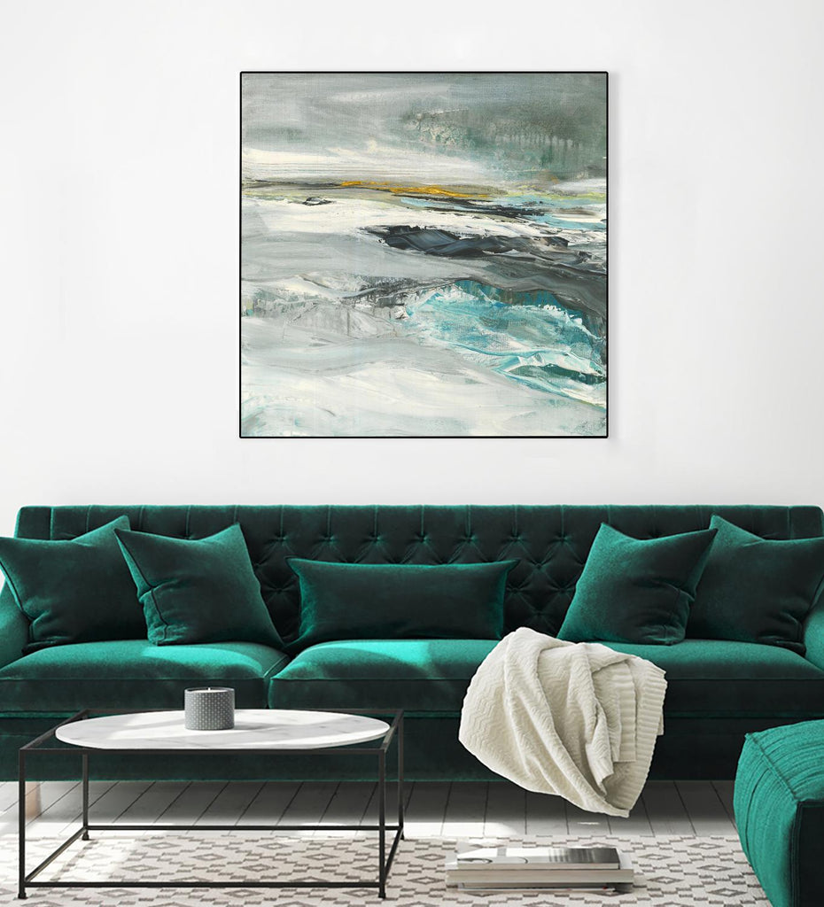 Ocen III by Beth ten Hove on GIANT ART - turquoise abstract