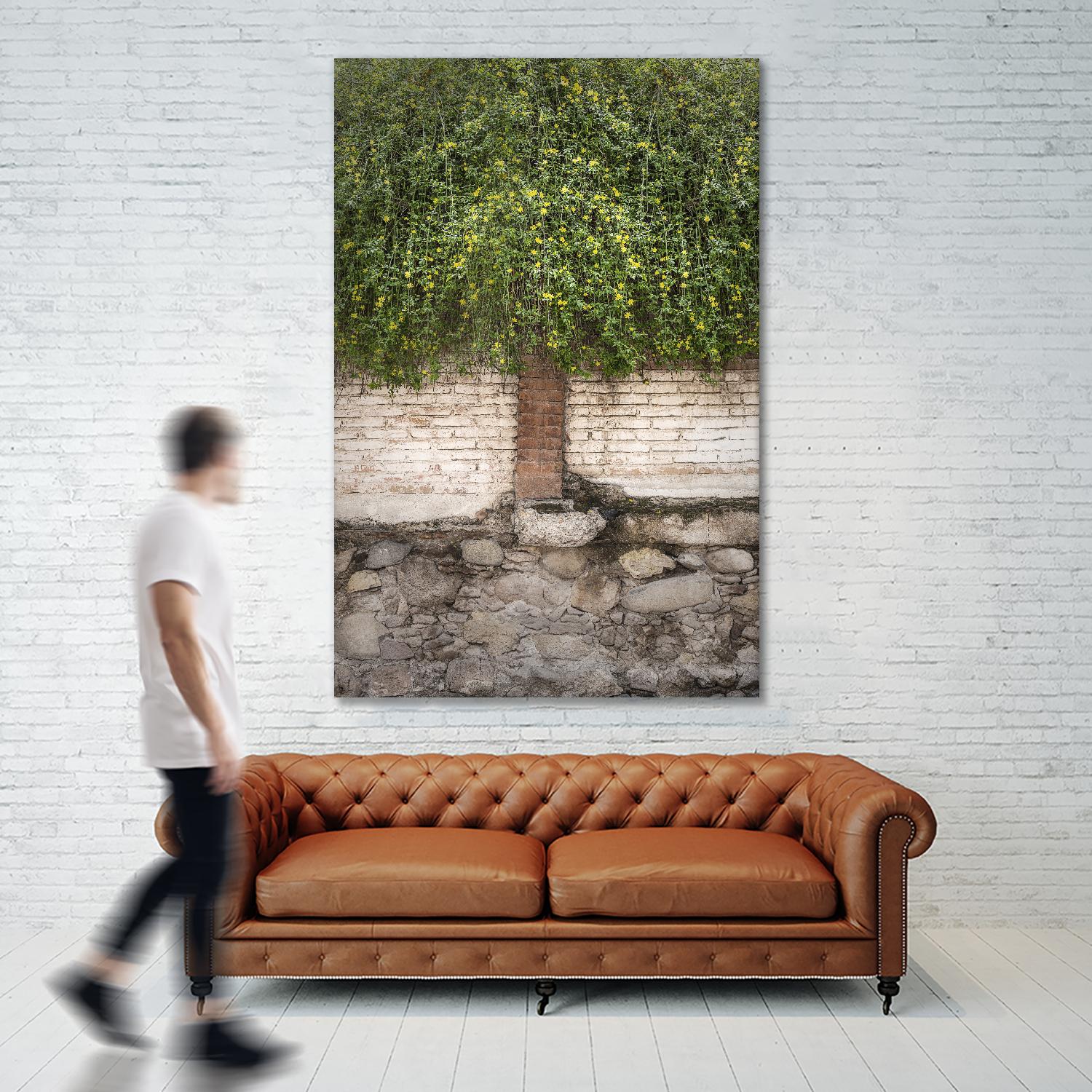 Stairway to Green by John Bingham on GIANT ART - grey city scene