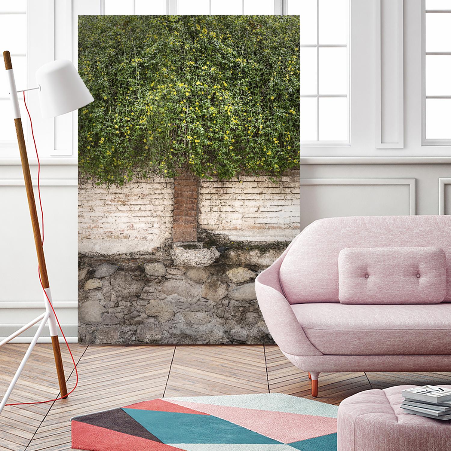 Stairway to Green by John Bingham on GIANT ART - grey city scene