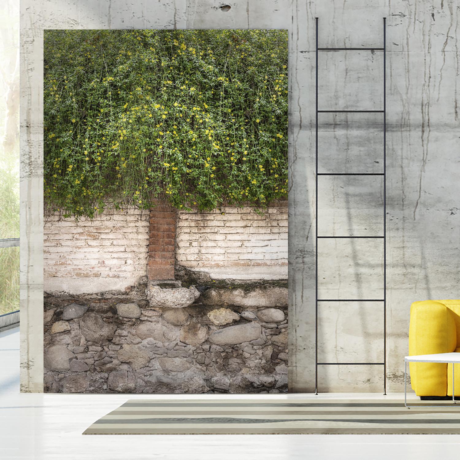 Stairway to Green by John Bingham on GIANT ART - grey city scene