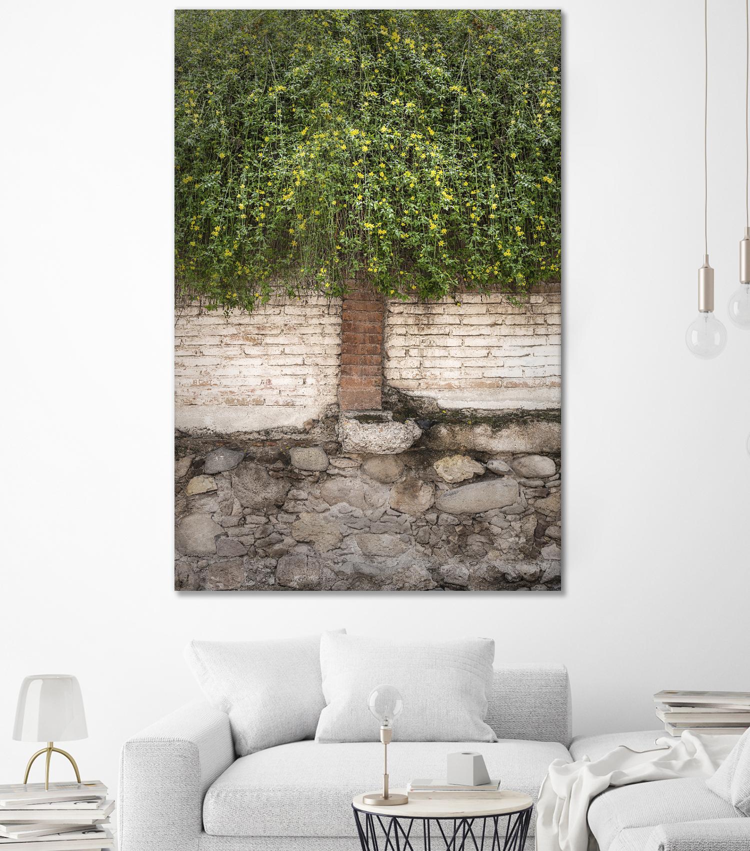 Stairway to Green by John Bingham on GIANT ART - grey city scene