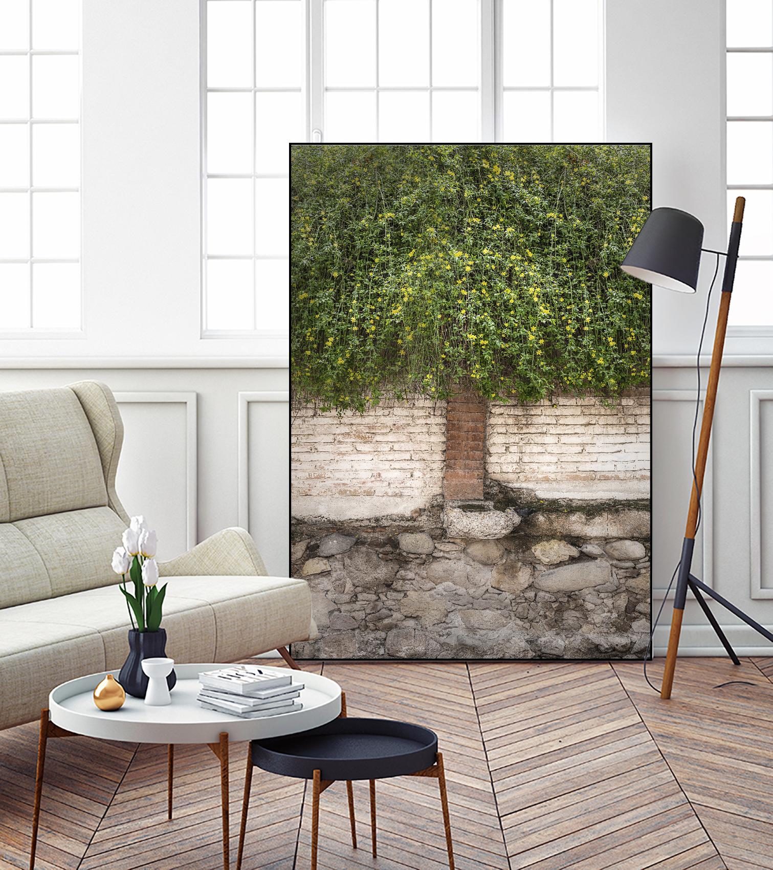 Stairway to Green by John Bingham on GIANT ART - grey city scene