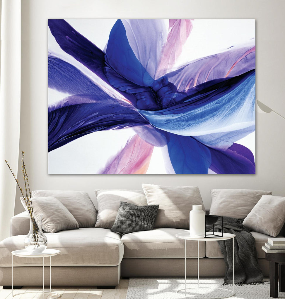 Convergence by Beth ten Hove on GIANT ART - blue abstract