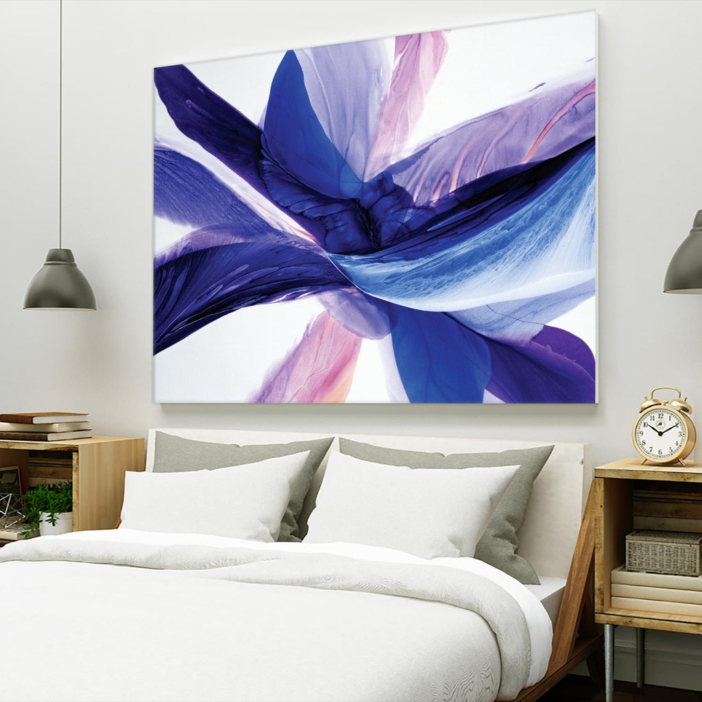 Convergence by Beth ten Hove on GIANT ART - blue abstract