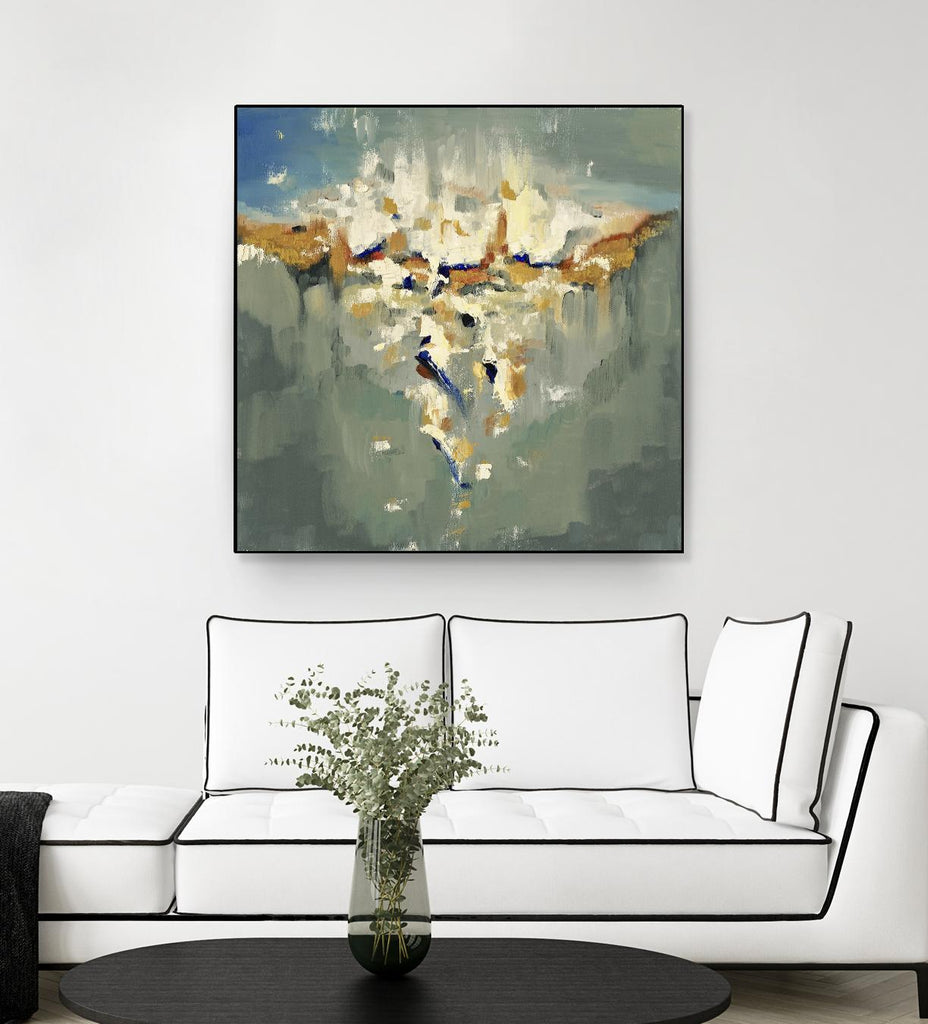Falling In by Cynthia Ligeros on GIANT ART - grey abstract