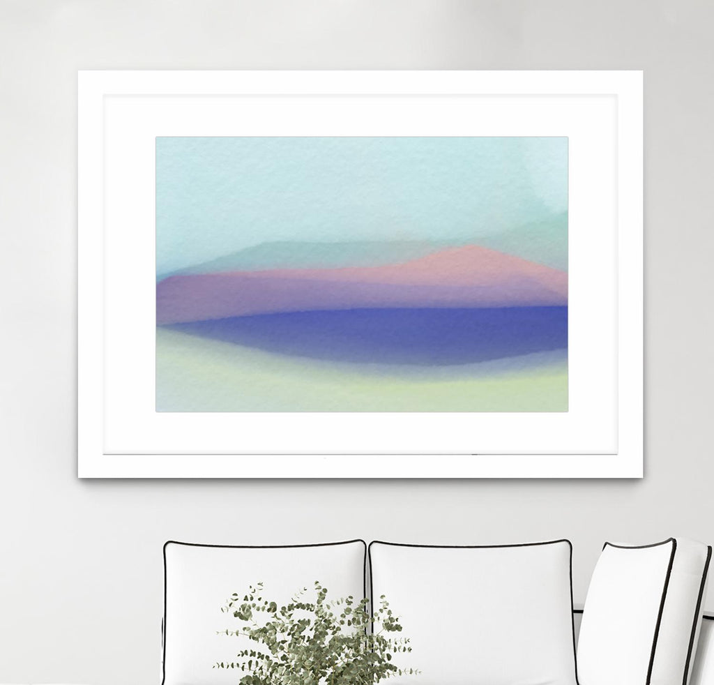 Waves by Christina Essue on GIANT ART - purple abstract