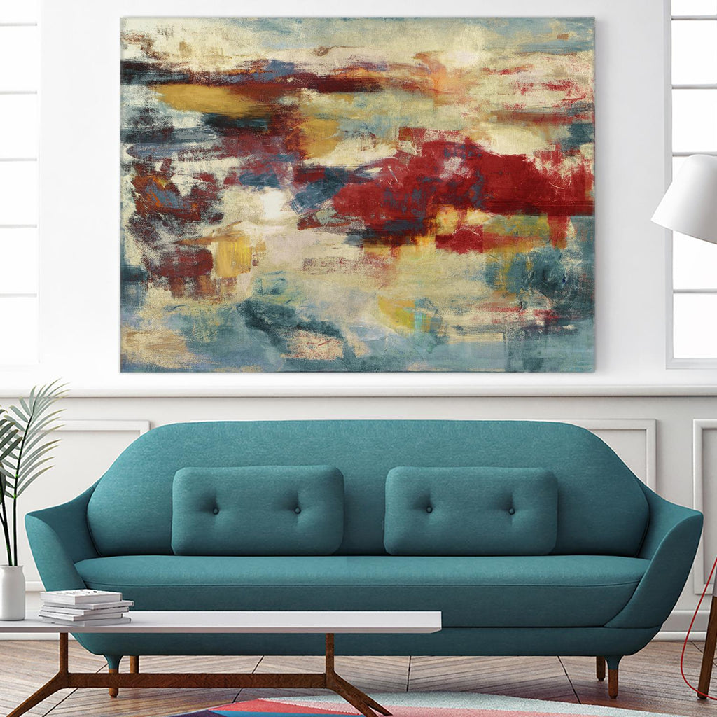 Path of Light by Christina Madden on GIANT ART - blue abstract