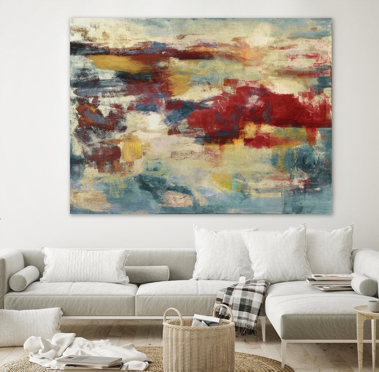 Path of Light by Christina Madden on GIANT ART - blue abstract