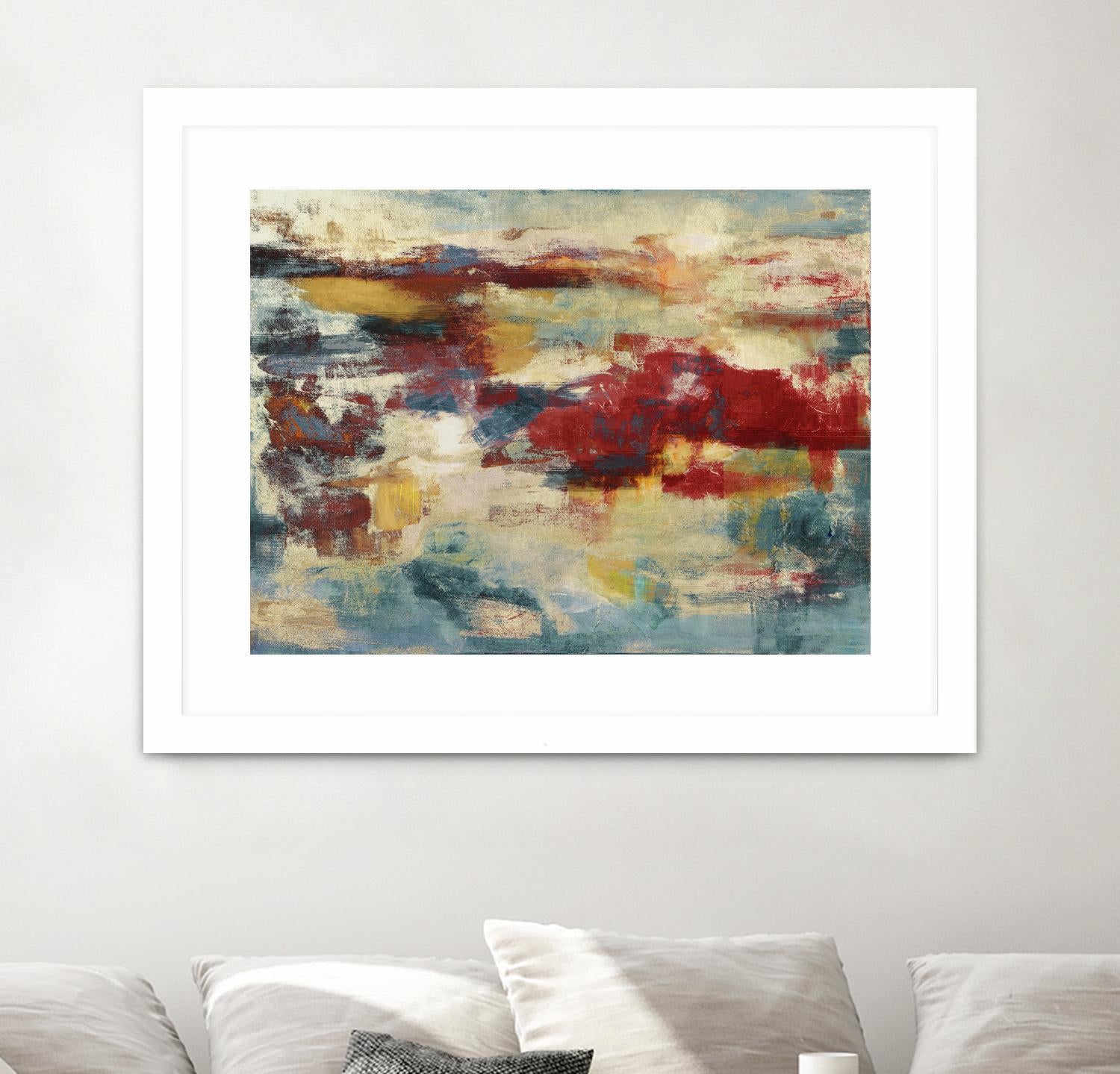 Path of Light by Christina Madden on GIANT ART - blue abstract