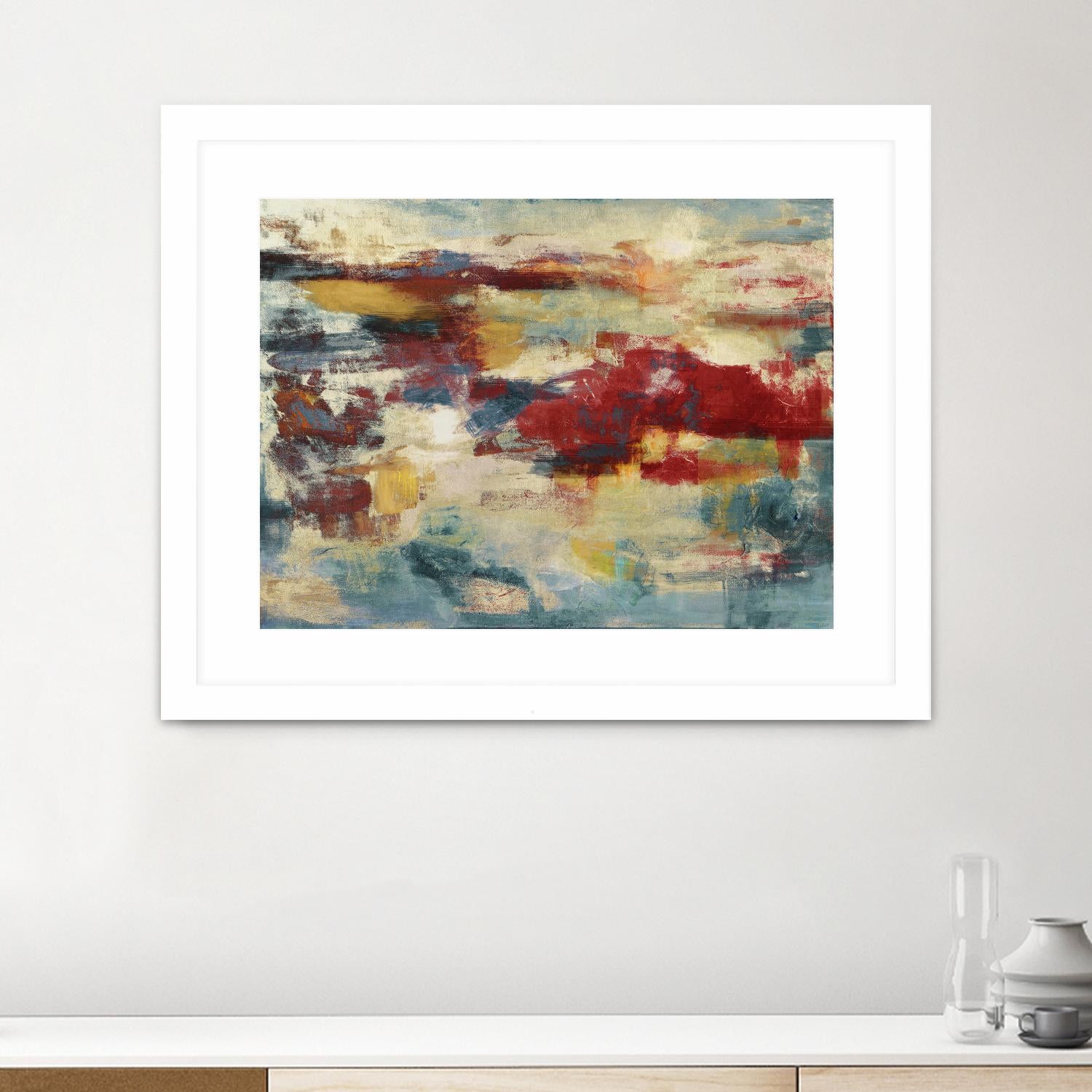 Path of Light by Christina Madden on GIANT ART - blue abstract