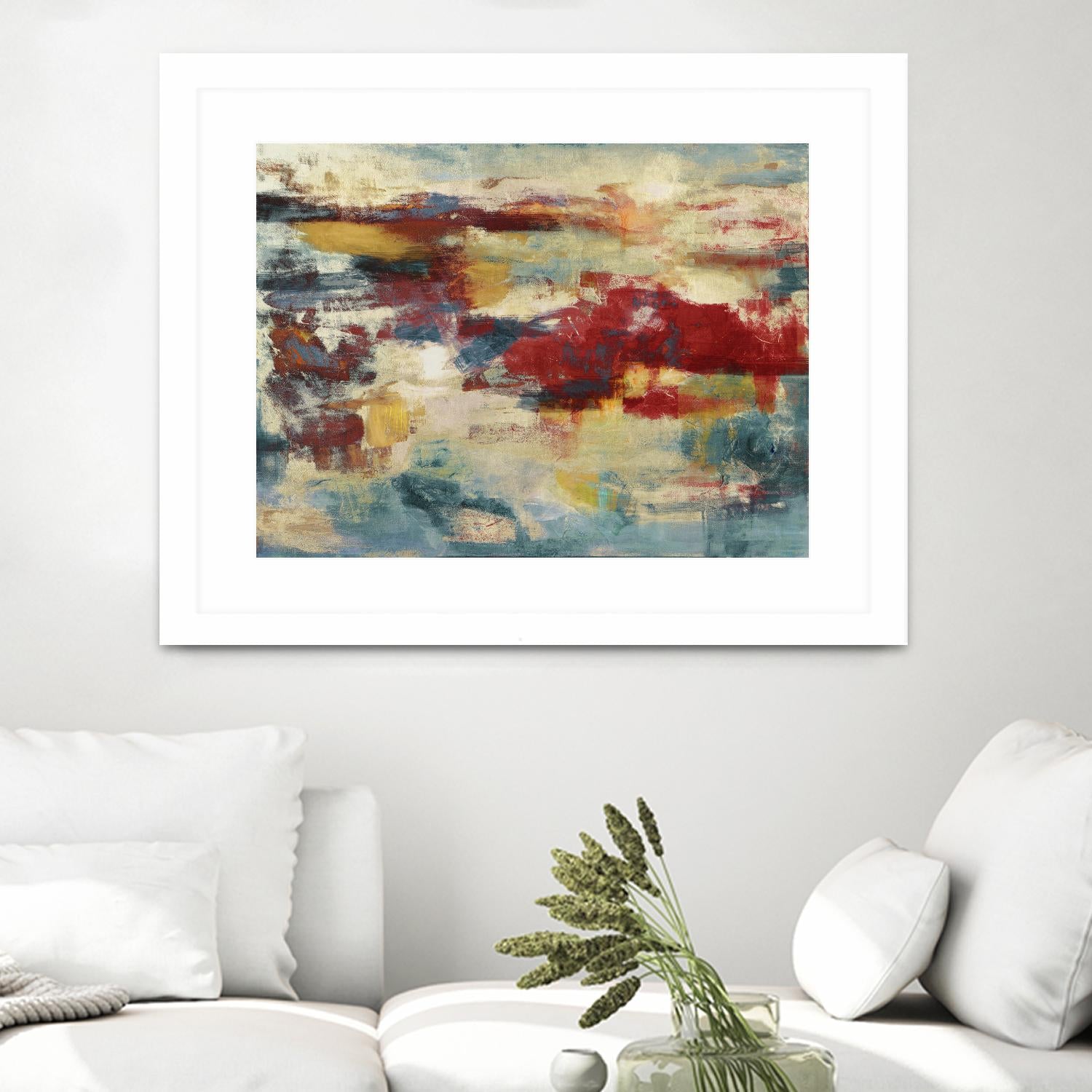 Path of Light by Christina Madden on GIANT ART - blue abstract