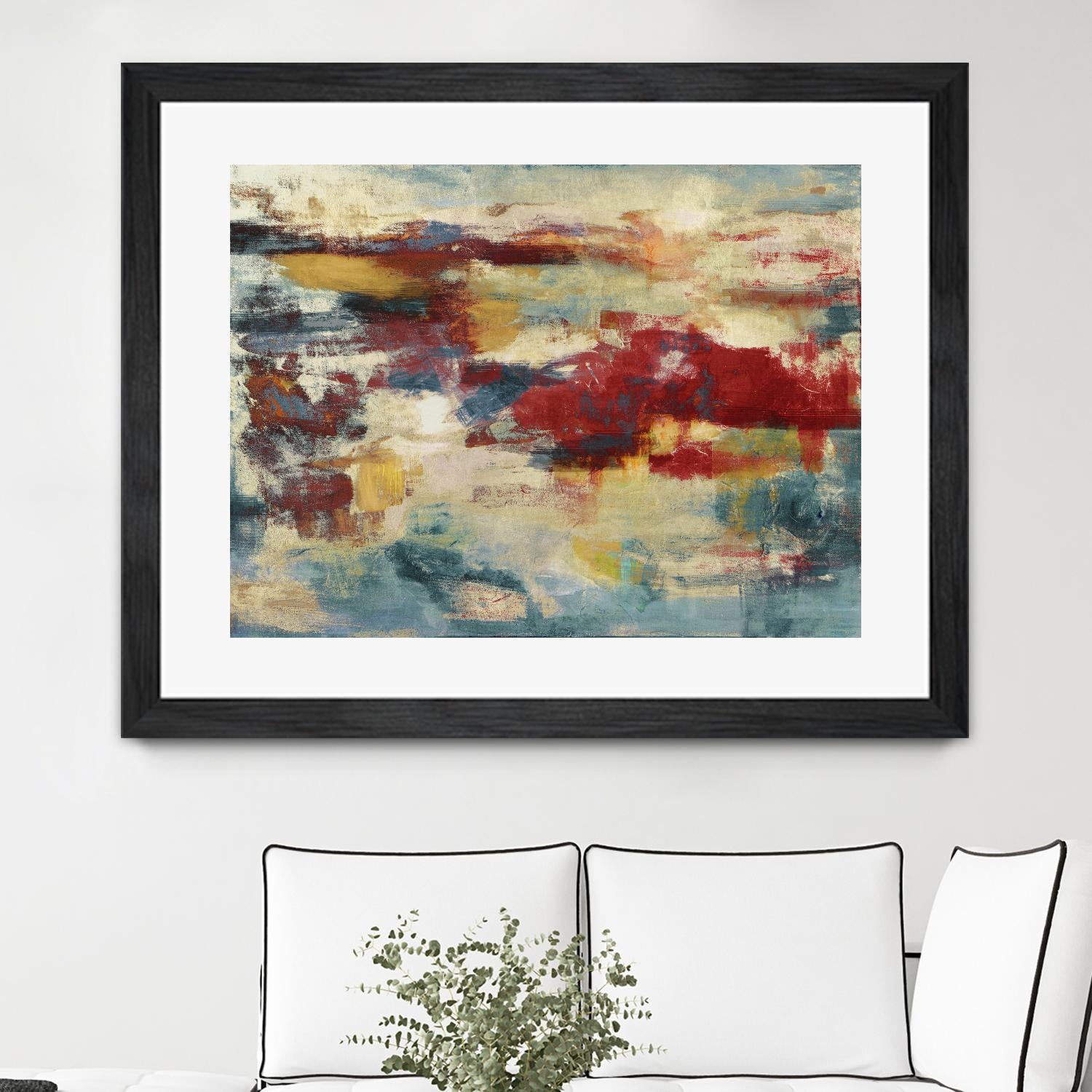 Path of Light by Christina Madden on GIANT ART - blue abstract