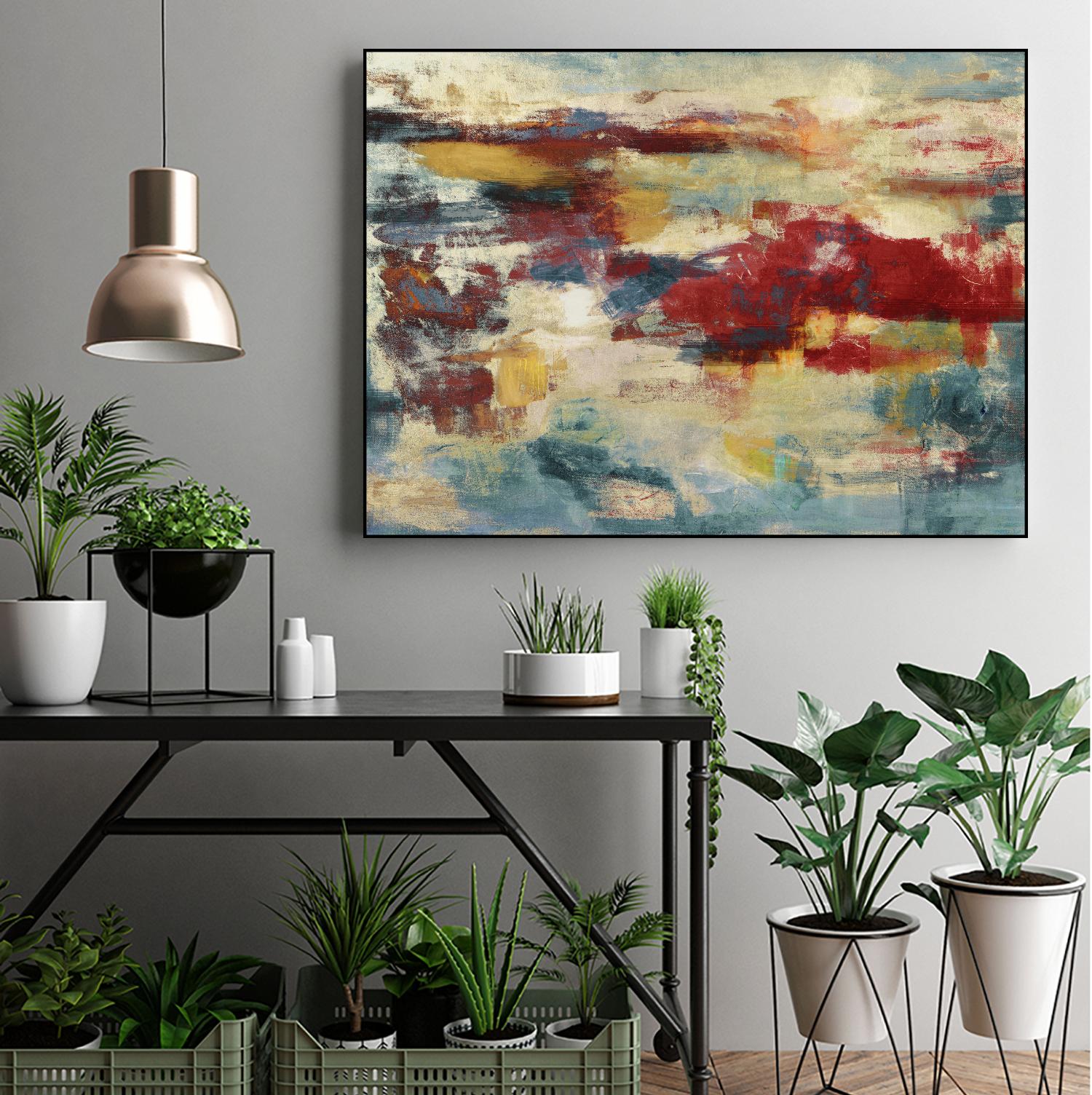 Path of Light by Christina Madden on GIANT ART - blue abstract