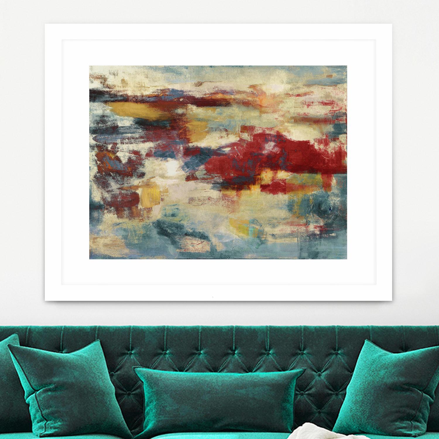 Path of Light by Christina Madden on GIANT ART - blue abstract