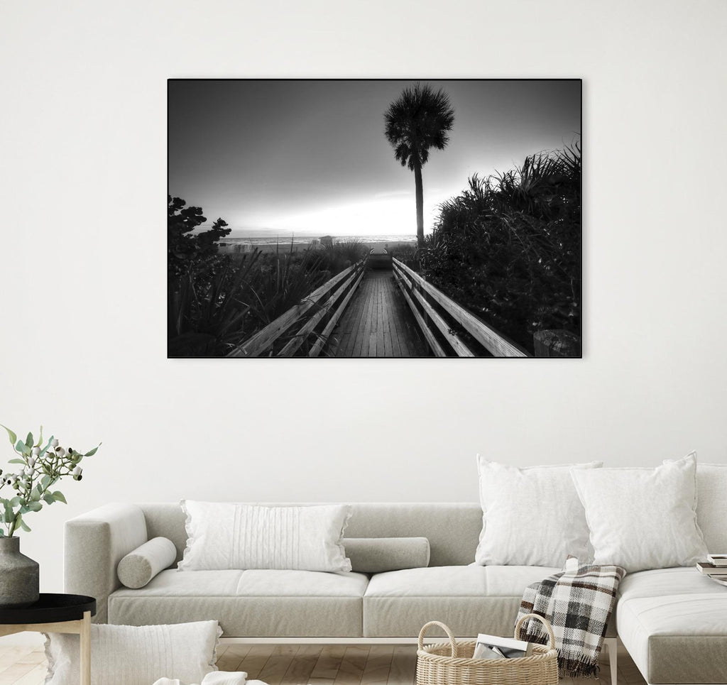 Beach Walk by Peter Dulis on GIANT ART - white tropical