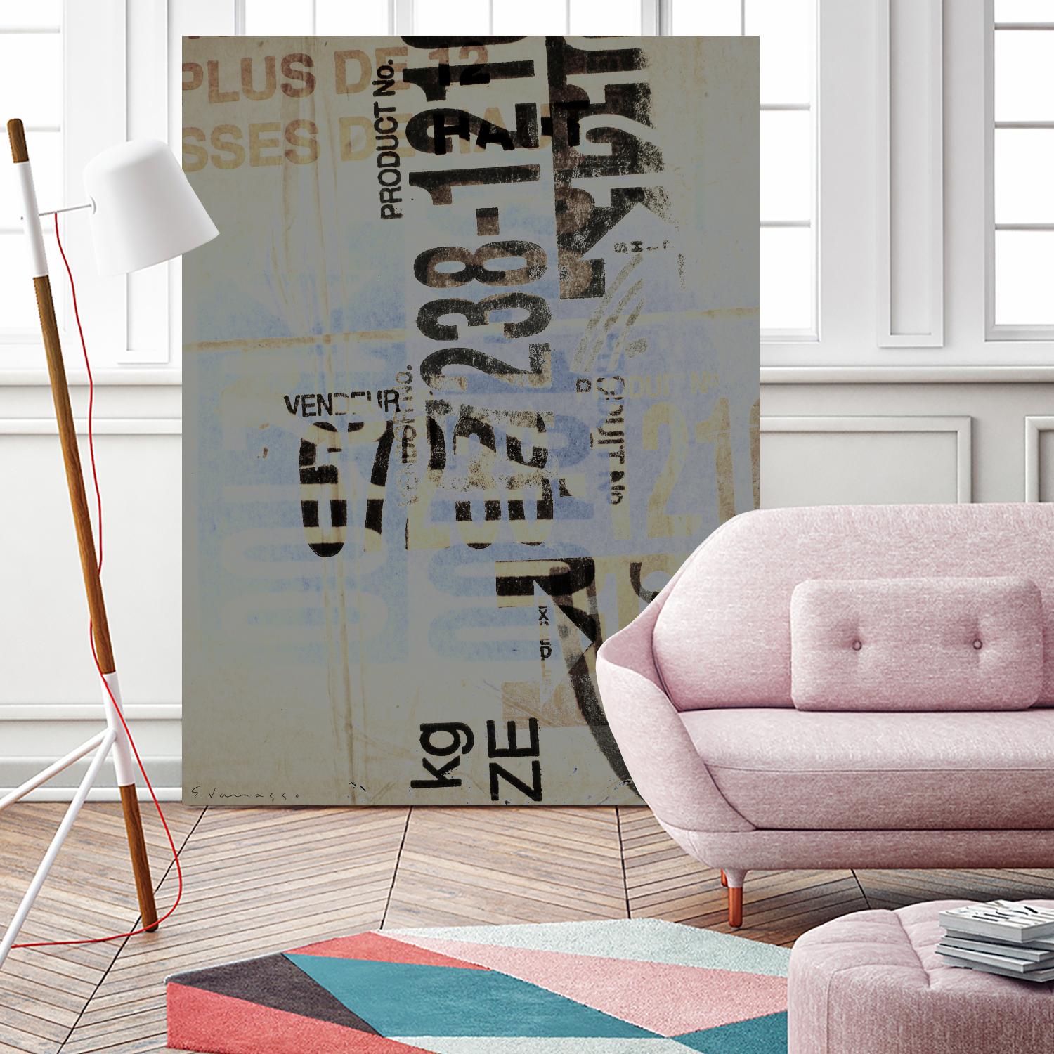 Greek to Me VIII by Enrico Varrasso on GIANT ART - black abstract