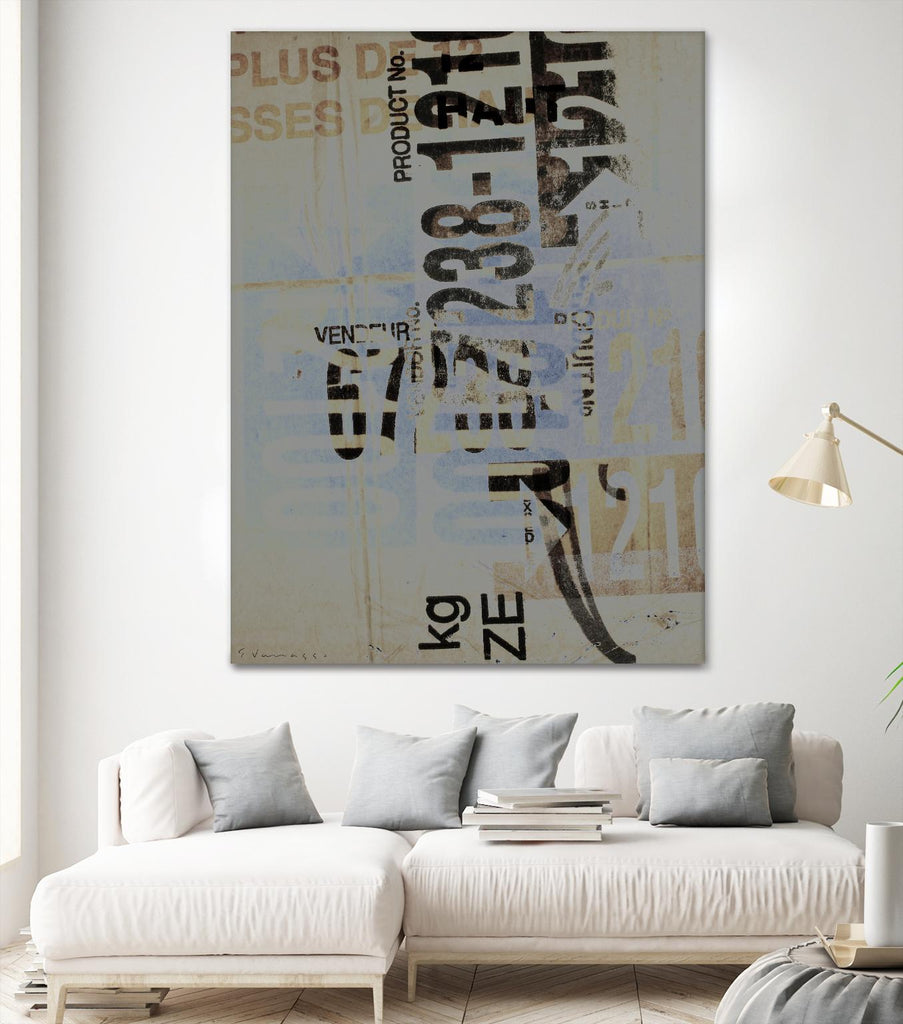 Greek to Me VIII by Enrico Varrasso on GIANT ART - black abstract